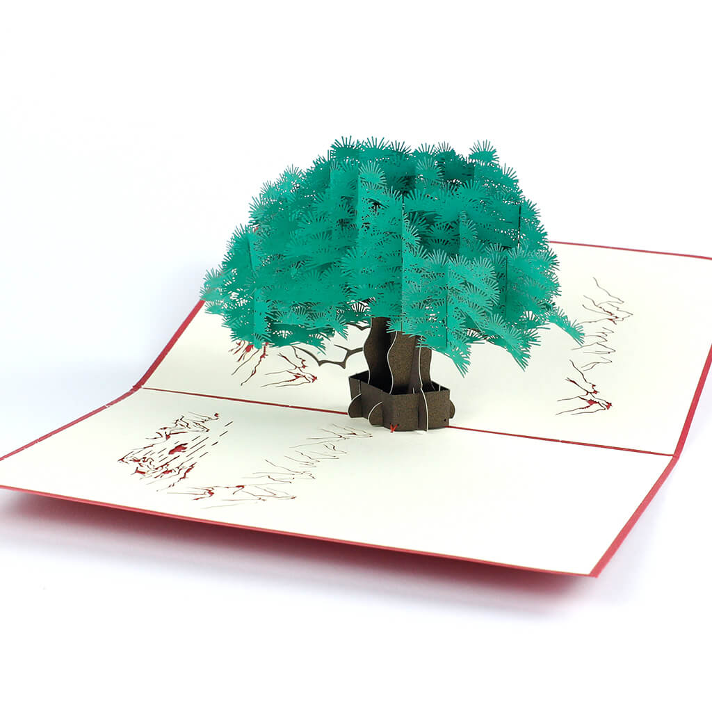 3D přání Zelený strom