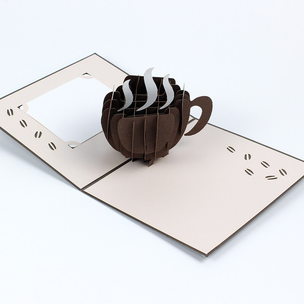 3D přání Šálek kávy