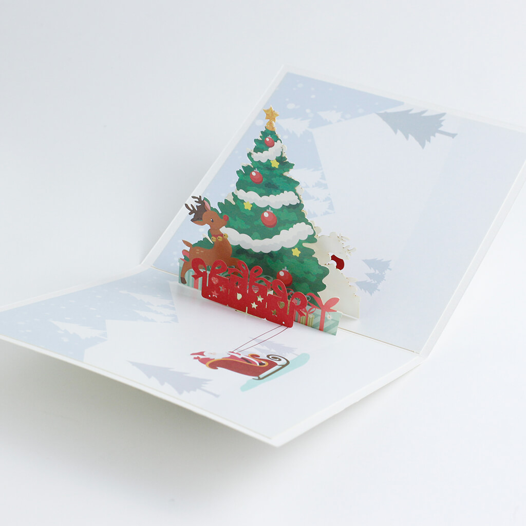 3D přání Vánoční stromek