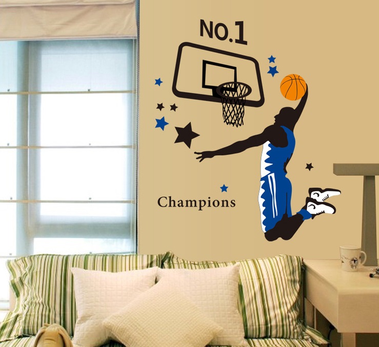 Živá Zeď Samolepka Basketbalista Velikost: 100 x 110 cm