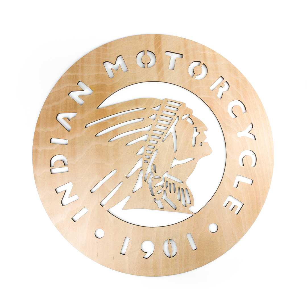 Živá Zeď Dřevěná nástěnná dekorace Indian Motorcycle