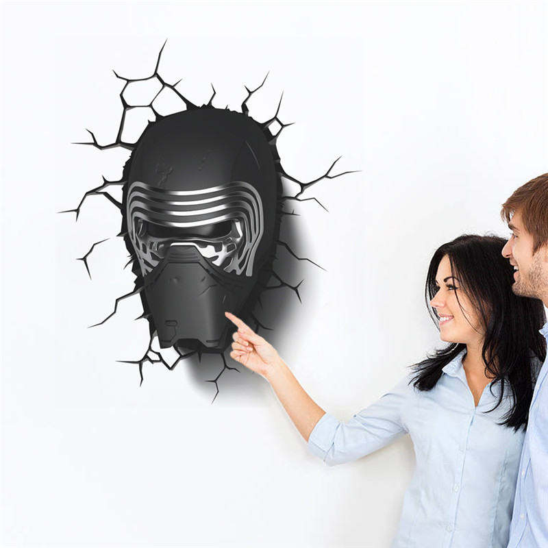 Živá Zeď Samolepka Maska ze Star Wars