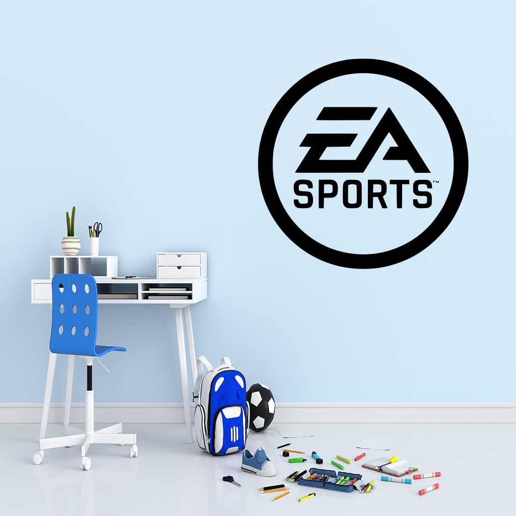 Živá Zeď Samolepka EA Sports Barva: černá