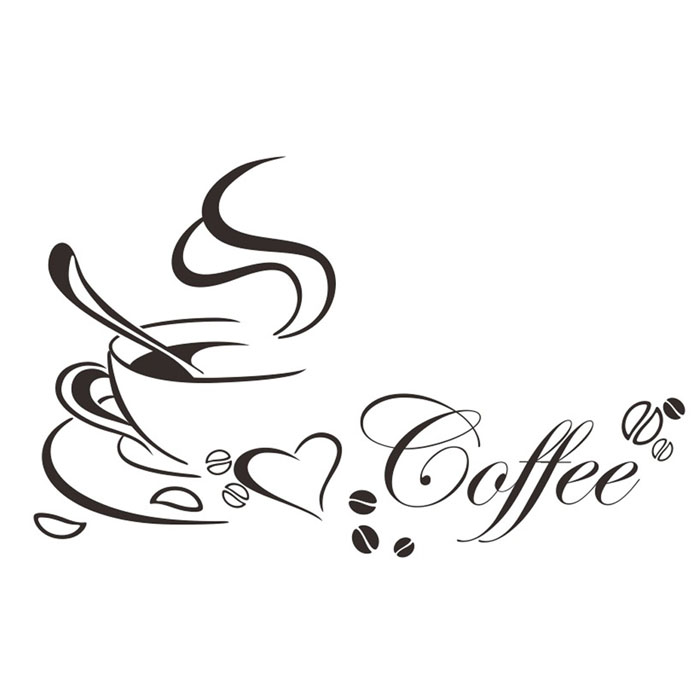 Živá Zeď Samolepka Šálek kávy