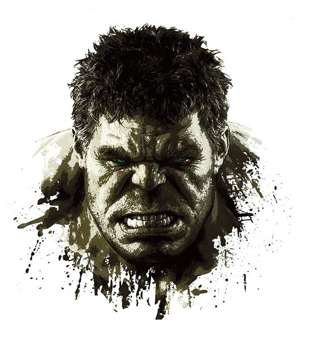 Živá Zeď Samolepka Hulk z Avengers