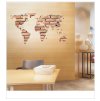 Samolepka na zeď Mapa Světa z cihel