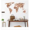 Samolepka na zeď Mapa Světa z cihel