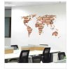 Samolepka na zeď Mapa Světa z cihel