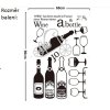 Samolepka na zeď Láhve vína
