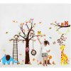 Samolepka na zeď Strom s houpačkou a zvířátky ze Zoo