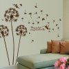 Samolepka na zeď Odkvetlé pampelišky hnědé