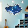 Samolepka na zeď Měsíc a hvězdy