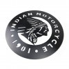 Dřevěná nástěnná černá dekorace Indian Motocycle