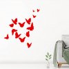 Samolepka Motýlci ve tvaru srdce