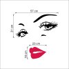 samolepka Dívčí tvář Art styl