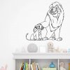 Samolepka Mufasa a Simba Lví král