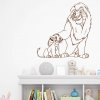 Samolepka Mufasa a Simba Lví král