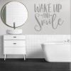 Samolepka Nápis Wake up and Smile