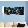 samolepka Avengers, Hulk, Hawkeye, Iron Man, Nick Fury, Kapitán Amerika, Black Widow a Thor