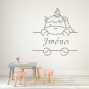 Samolepka Roztomilý jednorožec se jménem