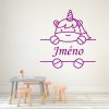 Samolepka Roztomilý jednorožec se jménem