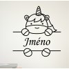 Samolepka Roztomilý jednorožec se jménem
