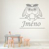Samolepka Sova se jménem