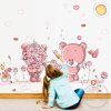 samolepka na zeď Růžoví medvídci