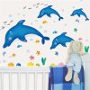 samolepka na zeď Modří delfíni