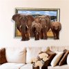 samolepka na zeď Sloni Safari