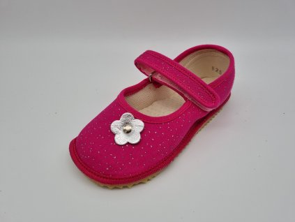 Beda zdravé flexibilní barefoot bačkůrky BF-060010/BA - Balerínky Pink Shine