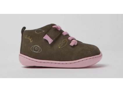 CAMPER PEU CAMI barefoot obuv pro děti 80153-087 - Brown Grey