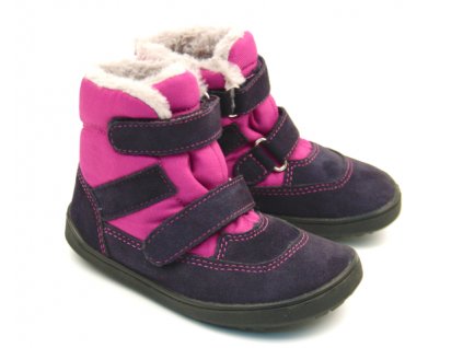 EF Barefoot zimní dětské barefoot boty Fang s membránou