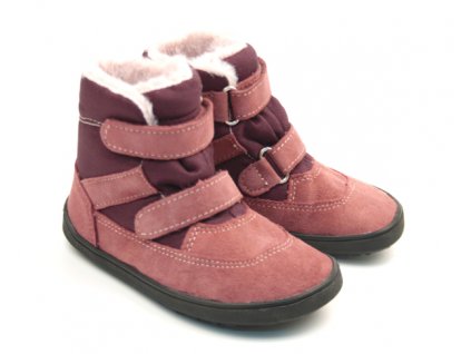 EF Barefoot zimní dětské barefoot boty Shelly s membránou