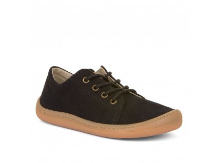 Froddo barefoot textilní vegan G3130228-7, G3130249-7 Black (tkaničky)