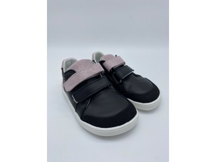 Baby Bare Febo dětské nízké celoroční barefoot boty Go - Sparkle Black