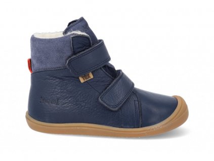 36861 1 06t001 102 110 barefoot zimni obuv s membranou koel4kids brandon wool blue modre 2