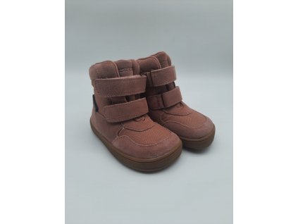 Bundgaard zimní barefoot boty s Membránou Bobbie Tex BG303288 - Old Rose