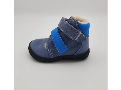 Jonap Barefoot zimní B4MV modrá vlna - hladká kůže
