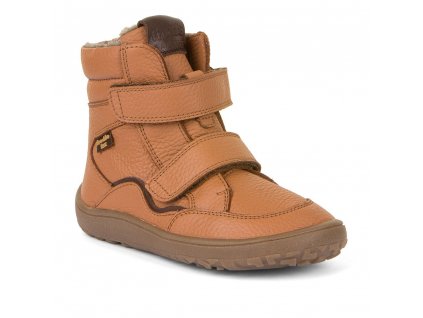 Froddo barefoot zimní kožené s membránou G3160204-3, G3160232-3 Cognac (Zima 2023/24, 2024/25)