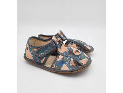 Baby Bare Shoes dětské barefoot bačkory Slippers – Pug