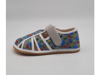 Jonap Barefoot bačkůrky HOME NEW POLOOTEVŘENÉ - příšerky