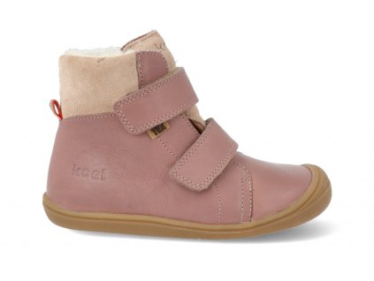 36867 1 06t001 102 600 barefoot zimni obuv s membranou koel4kids brandon wool old pink ruzove 2