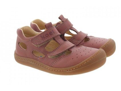 KOEL4kids dětské barefoot sandálky Bep Medium Nappa - Old Pink