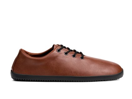 Ahinsa společenské barefoot polobotky Ananda - Světle hnědé