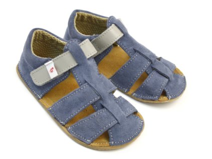 Ef Barefoot flexibilní dětské barefoot sandálky 344 Jeans 2
