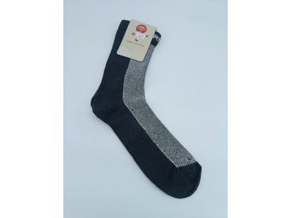 Surtex dospělé ponožky JARO 75% merino šedá