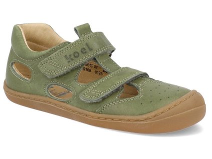 Screenshot 2025 03 14 at 13 56 43 Barefoot dětské sandály Koel Bep Medium Napa Velcro Olive zelené Bosonožka