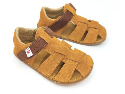 Ef Barefoot flexibilní dětské barefoot sandálky Beige