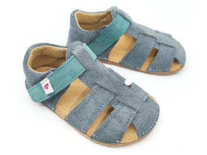 Ef Barefoot flexibilní dětské barefoot sandálky Grey